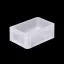 Basicline Euro láda 300x200x120 mm, alja és oldala zárt, Átlátszó