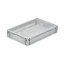 Basicline Euro láda 600x400x120 mm, perforált, Szürke