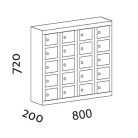 20 rekeszes értékmegőrző (Mobiltelefon tároló)