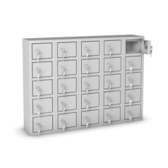 Értékmegőrző, 25 rekeszes (Mobiltelefon tároló)