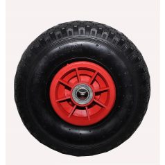   Molnárkocsi Kerék, műanyagfelnis, csapágyas, fújható 3.00-4 (260x85)
