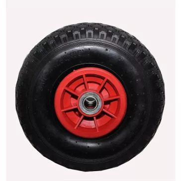   Molnárkocsi Kerék, műanyagfelnis, csapágyas, fújható 3.00-4 (260x85)