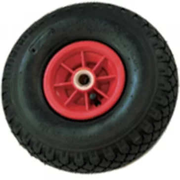   Molnárkocsi Kerék, műanyagfelnis, csapágyas, fújható 3.00-4 (260x85)