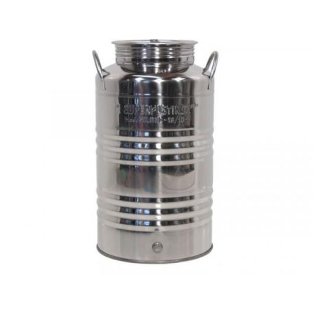 Inox kanna füles 30 L-es, csappal