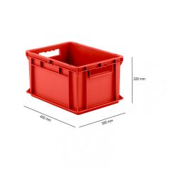 Euro Box Ef 4220, 400 X 300 X 220 mm, Piros