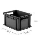 Euro Box Ef 4220, 400 X 300 X 220 mm, Fekete Euro Box Ef 4220, 400 X 300 X 220 mm, Fekete