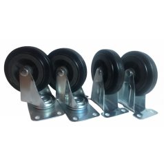 Kerék szett 4db áruszállító kocsihoz 250 kg-os