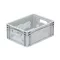 Basicline Euro láda 400x300x170 mm, perforált, Szürke