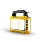 Multifunkciós kézi lámpa - szolár panel, USB-C - 6 világítási mód, 8 LED, 3600 mAh