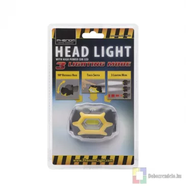 Fejlámpa   érintőkapcsolós kivitel COB LED - 120 lumen