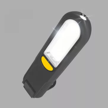   Mágneses steklámpa COB + SMD LED-del, akasztóval - vészjelzővel