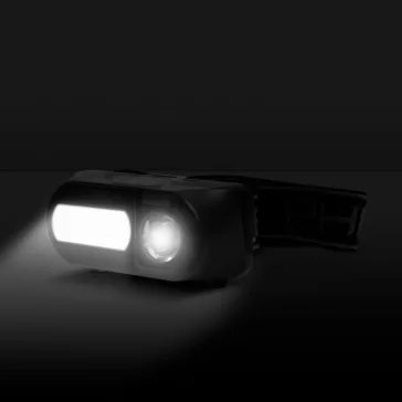   COB+XPE LED-es fejlámpa - mozgásérzékelővel - akkumulátorral