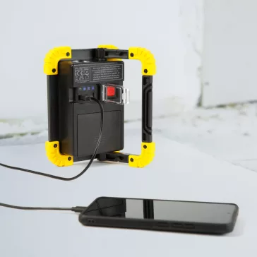 Multifunkciós reflektor - Li-ion akkumulátorral, micro-USB