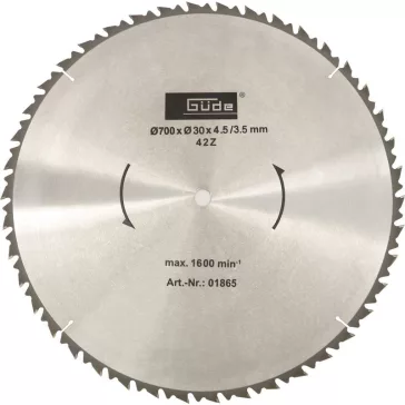 Güde Fűrészlap HM 700/30 42 fog 1846,1840-hez