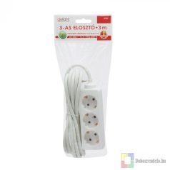 3-as elosztó 250V • 10/16A 3 m
