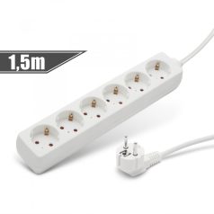 6-os elosztó 250 V • 10 / 16 A 1,5 m