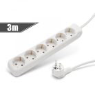 6-os elosztó 250 V •  10 / 16 A 3 m