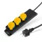 Kültéri elosztó fedéllel - 1,5 m - 3 x 230V - 3 x 1,5 mm2, gumi - IP44
