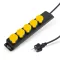 Kültéri elosztó fedéllel - 1,5 m - 5 x 230V - 3 x 1,5 mm2, gumi - IP44 