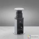 Rejtett elosztó 3-as + 2 USB szálcsiszolt