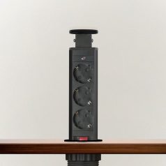 Rejtett elosztó 3-as matt fekete