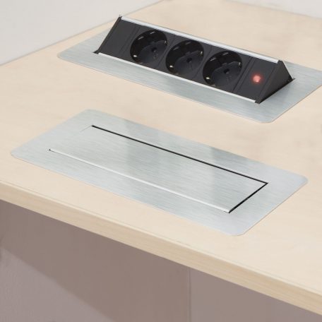 Rejtett elosztó 3-as Felnyíló kivitel, szálcsiszolt