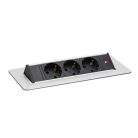 Rejtett elosztó 3-as Felnyíló kivitel, szálcsiszolt