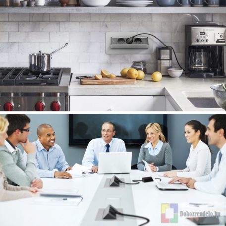 Rejtett elosztó 3-as Felnyíló kivitel, szálcsiszolt