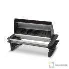 Rejtett elosztó - 3-as felnyíló kivitel 2 x USB, 2,1A ezüst