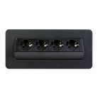 Rejtett elosztó - 4-es - Felnyíló kivitel - fekete