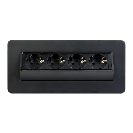 Rejtett elosztó - 4-es - Felnyíló kivitel - fekete