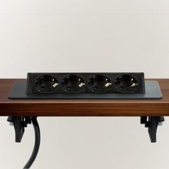 Rejtett elosztó - 4-es - Felnyíló kivitel - fekete