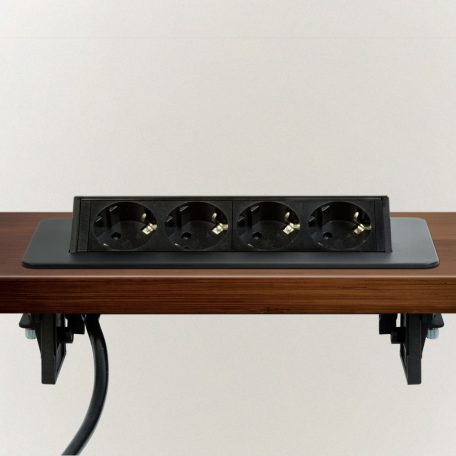 Rejtett elosztó - 4-es - Felnyíló kivitel - fekete