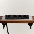 Rejtett elosztó - 4-es - Felnyíló kivitel - szálcsiszolt