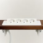 Rejtett elosztó - 4-es - Felnyíló kivitel - fehér