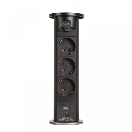 Motoros rejtett elosztó - fekete