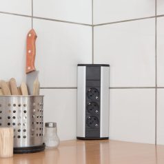 Sarokelosztó 3 x 250V, 16A alumínium ház