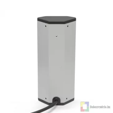 Sarokelosztó 3 x 250V, 16A 2 x USB, 2,1A alumínium ház