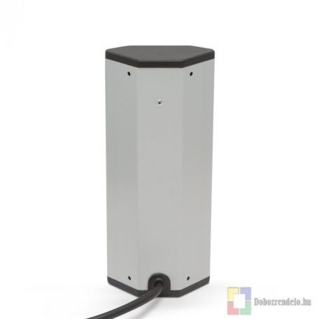 Sarokelosztó 3 x 250V, 16A 2 x USB, 2,1A alumínium ház