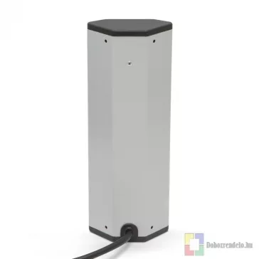 Sarokelosztó 4 x 250V, 16A 2 x USB, 2,1A alumínium ház