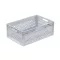 Lightline Euro láda, 600x400x220 mm perforált, Szürke