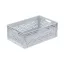 Lightline Euro láda, 600x400x220 mm perforált, Szürke