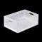 Lightline Euro láda, 600x400x220 mm alja és oldala zárt, Átlátszó