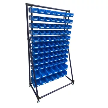   Csővázas Mh-Box tartó állvány 1700x980x500 mm, 92 db dobozzal