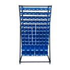 Csővázas Mh-Box tartó állvány 1700x980x500 mm, 92 db dobozzal