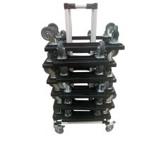 Csővázas Rakodókocsi Szállítórollerhez, 61x41x120 cm