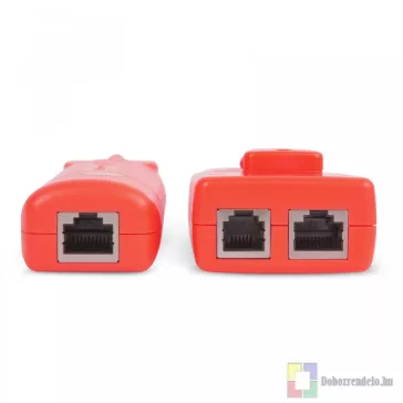   Érpárkereső hangjelzéssel, LED-del - RJ45 kábel teszterrel