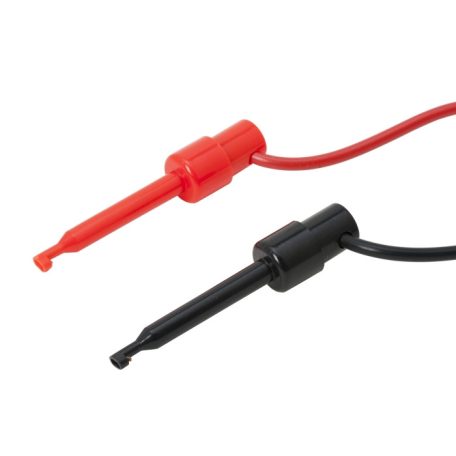 Kampós mérőcsatlakozó pár banándugós műszerzsinór 94 cm