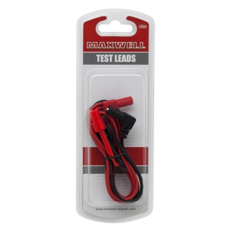 Kampós mérőcsatlakozó pár banándugós műszerzsinór 94 cm