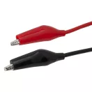 Műszerzsinór pár - krokodil csipesz - banán dugó 93 cm